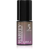 Layla Cosmetics Rarity gelinis nagų lakas, stingstantis UV / LED lempos šviesoje atspalvis n.5 5 ml