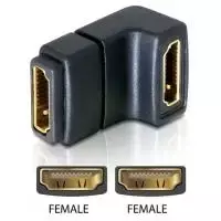 Adapteris HDMI moteriška 90° žemyn DeLOCK 65075