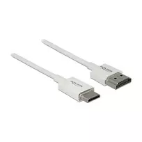 HDMI kabelis DeLOCK 85142 1 m HDMI A tipo – HDMI C tipo baltas