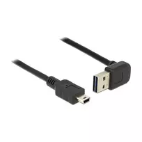 USB laidas DeLOCK 2m USB 2.0-A į Mini-USB B juodas 83544