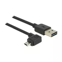 USB kabelis DeLOCK 83847 USB 2.0 0,5 m USB A Micro-USB B juodas