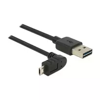 USB laidas DeLOCK 83849 USB 2.0 0,5 m USB A Micro-USB B juodas