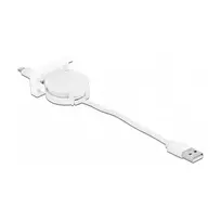 Laidas DeLOCK Easy 45 modulis USB 2.0 ištraukiamas USB Type-A į 8 Pin Lightning balta