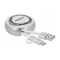 Įtraukiamas laidas DeLOCK USB 2.0 2 in 1 Type-A į Micro-B ir USB-C™