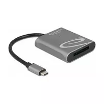 Card Reader DeLOCK 91741 USB 3.2 Gen 1 Type-C juodai pilkas