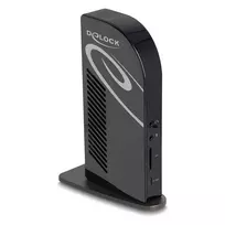 DeLOCK USB Type-C Triple Display Docking Station 4K USB Hub LAN Audio PD 96W
