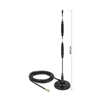 GSM antena Delock 12432, SMA kištukas, 7 dBi, daugiakryptė, magnetinis pagrindas, RG-58 3 m, lauko, juoda