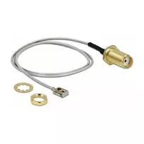 Koaksialinis kabelis DeLOCK 89930 0,2m SMA MHF I LK juoda pilka