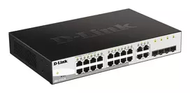 D-Link 20 prievadų Gigabit išmanusis valdomas jungiklis su 4 SFP prievadais