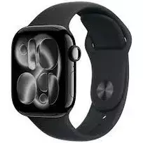 Apple Watch Series 11 GPS + Cellular 46mm Jet Black Aluminum Case with Midnight Sport Band