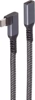 ShiverPeaks BS14-74016 USB 3.2 Gen 2 USB-C kabelis 1.5 m Juoda/Balta