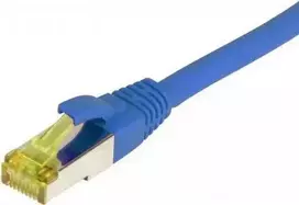 SYNERGY21 Patch Cable RJ45, CAT6A 500MHz, 15m, Blue, S/FTP, TPE/LSZH (Ultraflex), AWG26, with Cat.7 Raw Cable