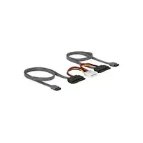 DELOCK SATA All-in-One kabelis 2 kietiesiems diskams (HDD)