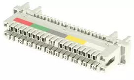 EFB Elektronik LSA jungčių blokas 2/10 iki 10DA montavimui ant apvalaus strypo, be spalvų kodo