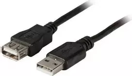 EFB-Elektronik USB 2.0 ilginimo kabelis A-A (kištukas-lizdas) 0,5 m juodas Classic