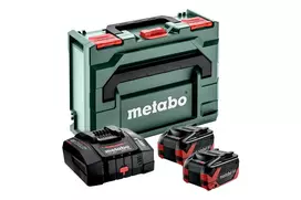 METABO 18V 8.0Ah LiHD XTREME Battery 2-Pack + ASC 290 Charger + MetaBOX