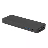 Fujitsu USB-C Port Replicator 2 FPCPR362 - Docking Station su 1x USB-C, 3x USB 3.2 Gen 1, DP, HDMI, VGA, Gigabit LAN, 60W PD - Juoda