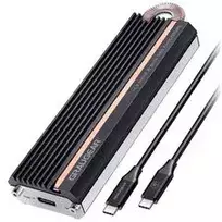 Graugear G-M208-20G SSD korpusas, USB 3.2, NVMe ir SATA palaikymas, 20Gbit/s – juodas