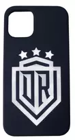 Evelatus iPhone 12 Pro Soft Touch Silicone Case DR Logo N1 White Black