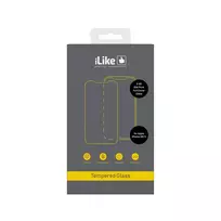 iLike Apple iPhone XR/11 2.5D Silk Print Full Cover Glass Screen Protector - Black