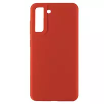 Evelatus Samsung Galaxy S21 FE Premium Soft Touch Silicone Case Chinese Red