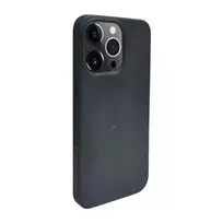 iLike Apple iPhone 13 Pro Max Silicone Plastic Case Eco Print Design Black