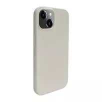 iLike Apple iPhone 14 Silicone Plastic Case Eco Print Design White