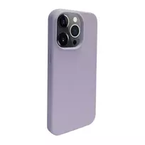 iLike Apple iPhone 14 Pro Silicone Plastic Case Eco Print Design Flower Purple
