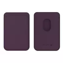 Evelatus Universal iPhone Genuine Leather Wallet with MagSafe Deep Purple