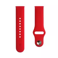 Evelatus 20mm Silicone Loop Watch Strap (S/M 110mm) Red