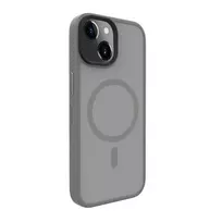 Evelatus Apple iPhone 15 Hybrid Dėklas su MagSafe PC+TPU Sidabrinis