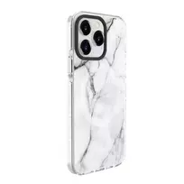 Evelatus Apple iPhone 15 Pro PC+TPU su MagSafe Individualus Spaudinys Marmur Baltas