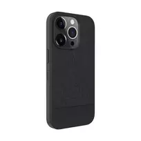 Evelatus Apple iPhone 15 Pro Plastic Leather MagSafe Back Cover Black