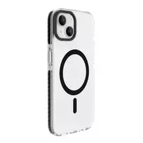 Evelatus Apple iPhone 15 Plus Clear Case PC+TPU With MagSafe Transparent Black