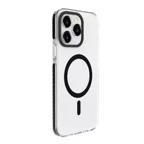 Evelatus Apple iPhone 15 Pro Max Clear Case PC+TPU With MagSafe Transparent Black
