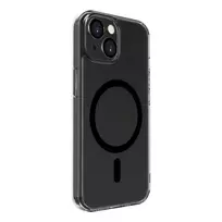 Evelatus Apple iPhone 15 Skaidrus Dėklas su MagSafe ir Fotoaparato Apsauga, Transparent Black