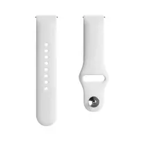 Evelatus Watch 20mm Silicone Loop Watch Strap (130mm M/L) White