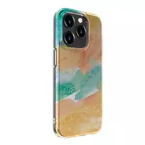 Evelatus Apple iPhone 15 Pro PC Customized Print Design Marble Gold Back Cover Case