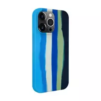 Evelatus Apple iPhone 15 Pro Silicone Case Multi-Colored Blue