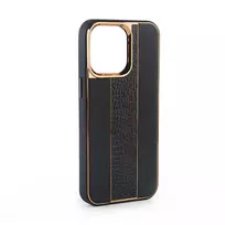 iLike Apple iPhone 15 Leather Case Customized Black