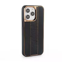 iLike Apple iPhone 15 Pro Leather Case Customized Black