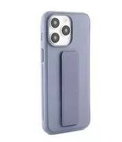 iLike Apple iPhone 14 Pro Silicone Case with Stand Purple