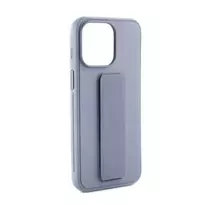 iLike Apple iPhone 15 Silicone Case with Stand Purple