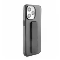 iLike Apple iPhone 15 Pro Silicone Case with Stand Black
