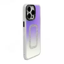 iLike Apple iPhone 15 Pro Max LASER SHELL Square Back Cover - Iridescent
