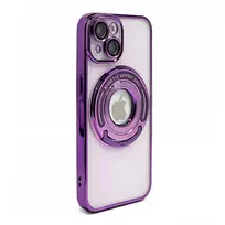 iLike Apple iPhone 15 Pro Max IH MagSafe Hidden Stand Cover Purple