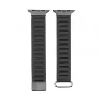 Connect laikrodžio apyrankė 38/40/41 mm, juoda, su kortikiniu užnugariu, sagtimi ir magnetiniu užsegimu