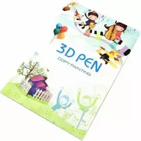 iLike S6 Piešinių knygelė 3D spausdinimo rašikliui figūrų kūrimui ir mokymuisi, 40 šablonų
