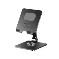 iLike STM4 Metal Tablet PC Holder Stand with Adjustable Perfect Angle & 360 Rotation Black
