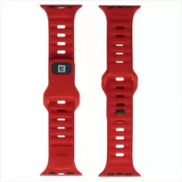 EVELATUS Apple Watch 42/44/45 Sport Silicone Loop Dark Cherry